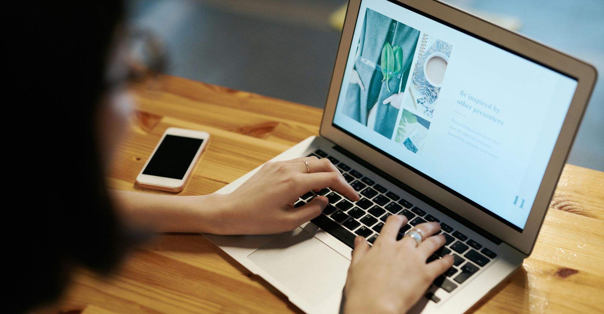 Entrepreneur reviewing their new professional OnePage website